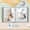 Photo Album 4x6 Photos - 52 Photos Small Mini Capacity Premium Vegan Leather Cover Photo Album, Portable Wallet Photo Album for Family Wedding Boys Girls, Love Tree